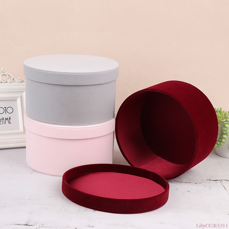 Anda Florist Supply - Nhung Hoa Tròn Hộp Tặng Tươi