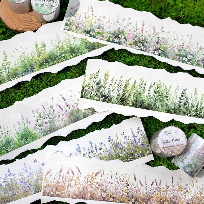 50mm*200cm Green Notes Series  - đánh giá và giá Floral Tape Green