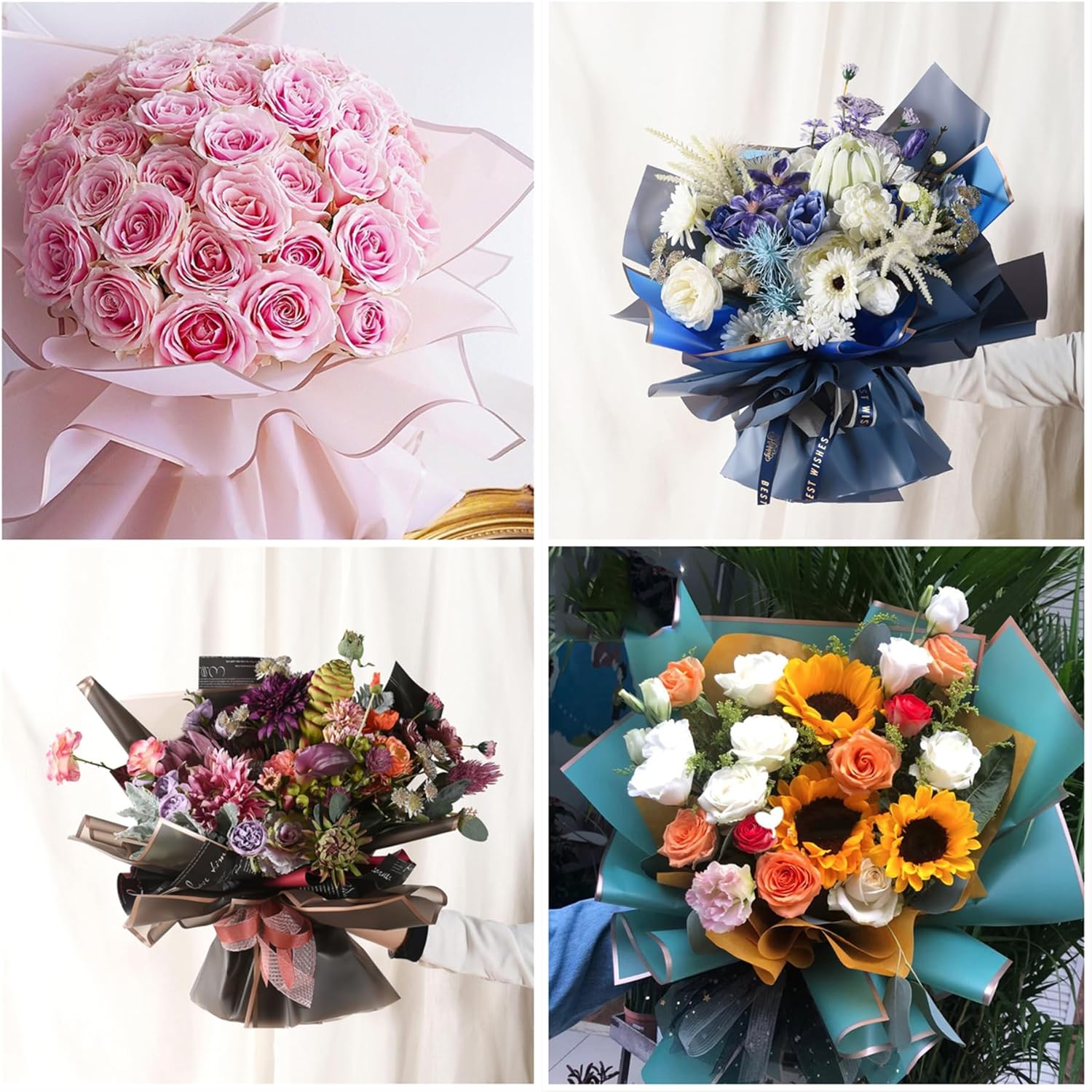 10 Sheets 8colors Flower Bouqu - đánh giá và giá Anda Florist Supply