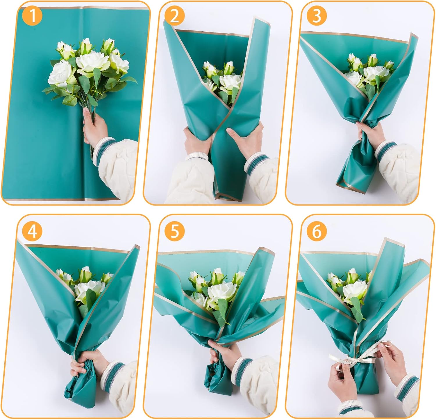 10 Sheets 8colors Flower Bouqu - đánh giá và giá Anda Florist Supply