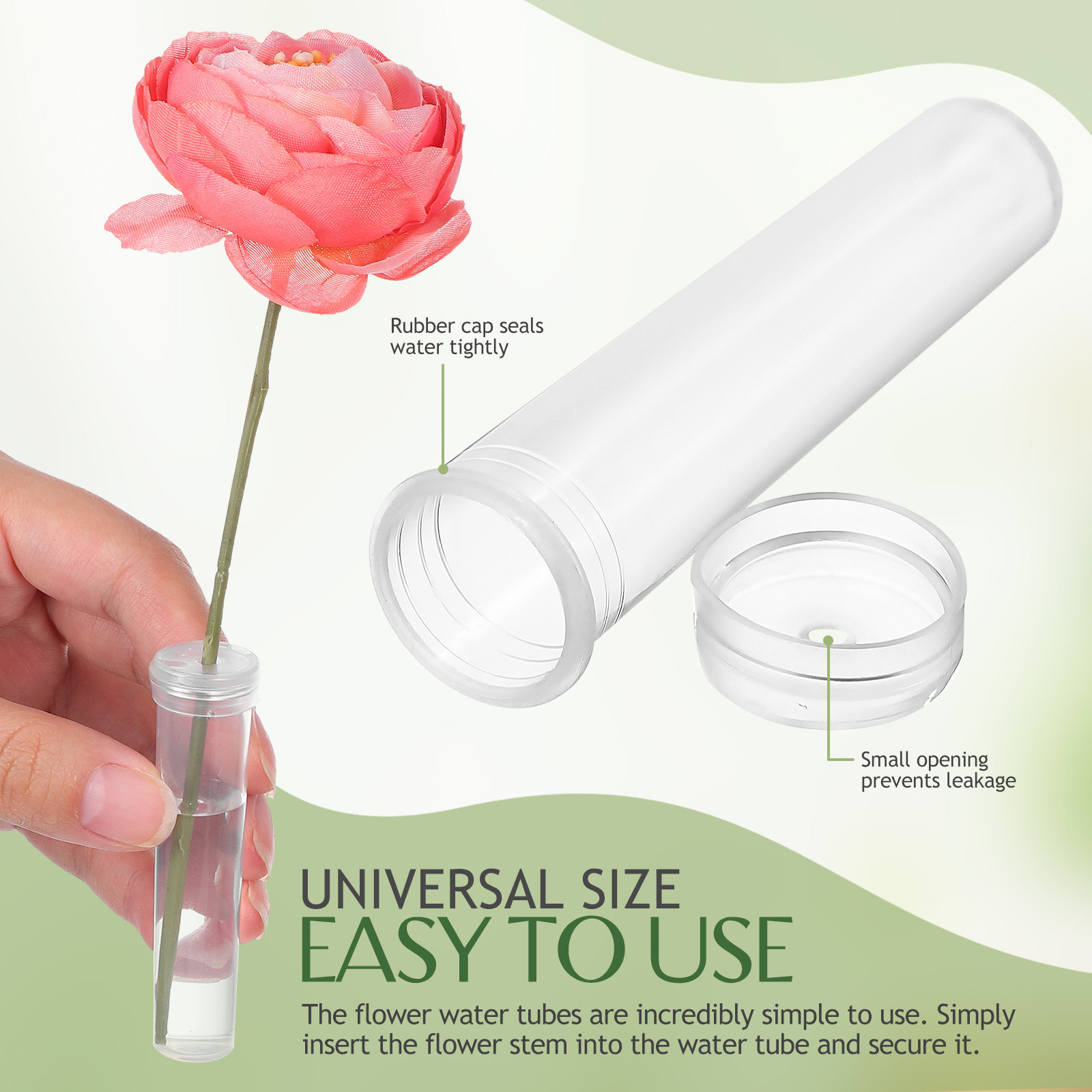 100Pcs Flower Water Tubes Fres - đánh giá và giá Anda Florist Supply