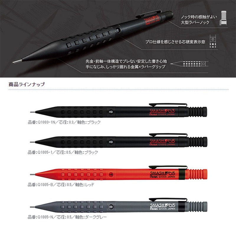 Pentel Smash Q1005 Art Drawing - đánh giá và giá Pentel Pen Energel