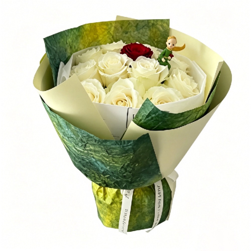 Spring Gradient Green Kraft Fl - đánh giá và giá Flower Wrap Kraft