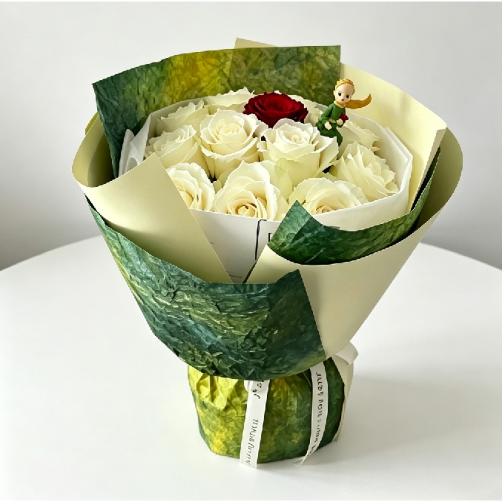 Spring Gradient Green Kraft Fl - đánh giá và giá Flower Wrap Kraft