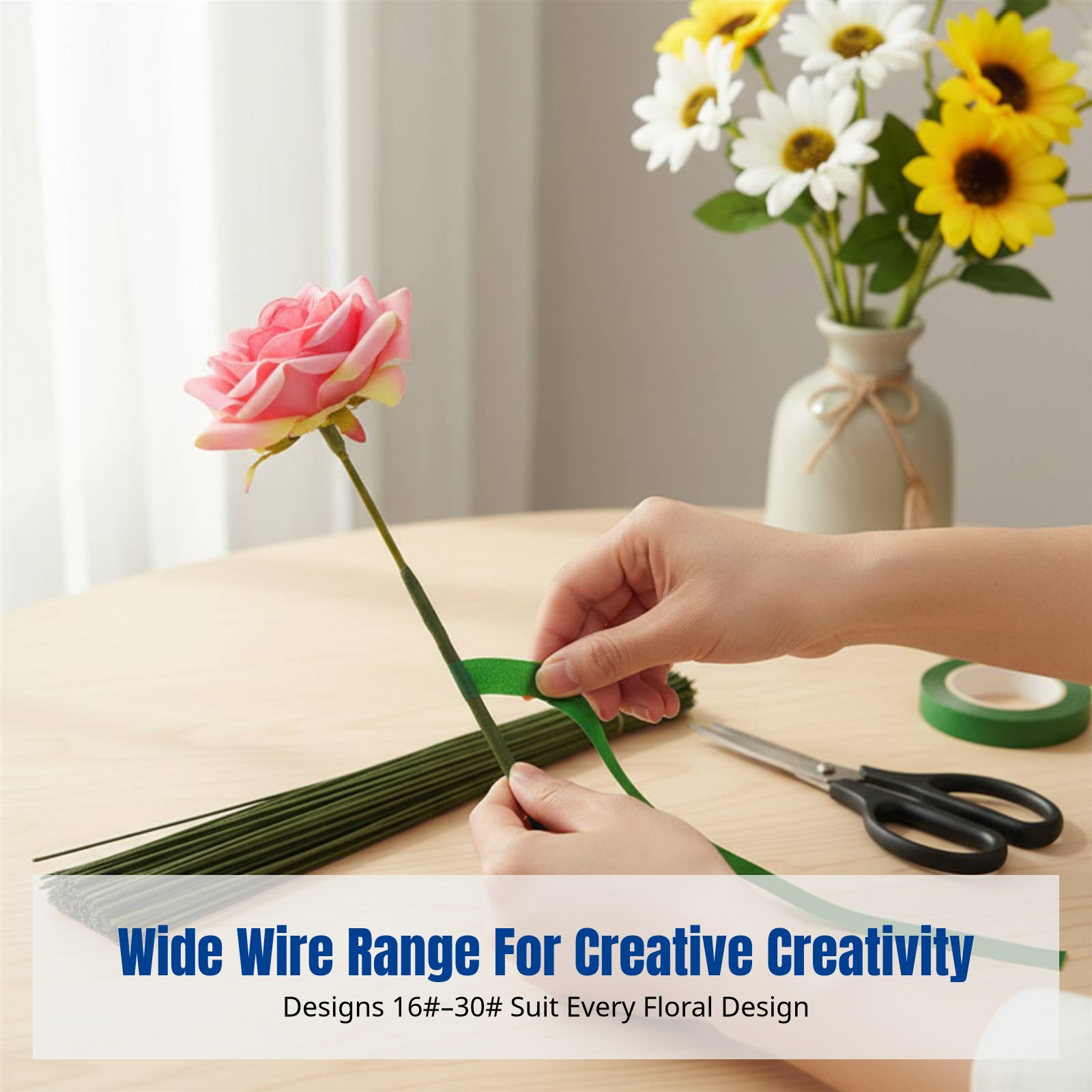 DIY Handcraft Floral Stem Wire - đánh giá và giá Floral Tape Green