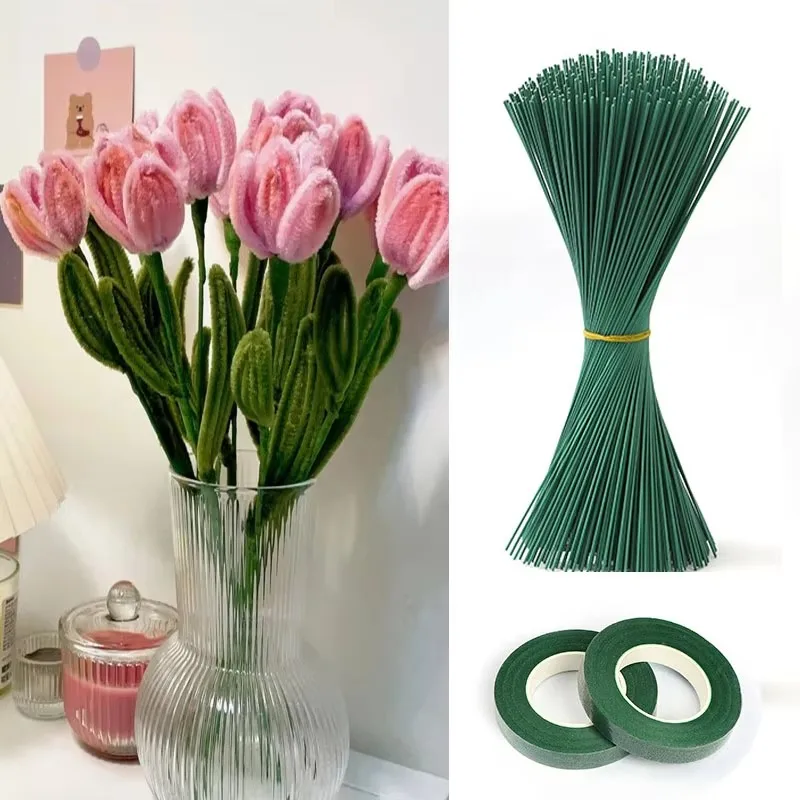 Green Flower Stem Sticks DIY F - đánh giá và giá Floral Tape Green