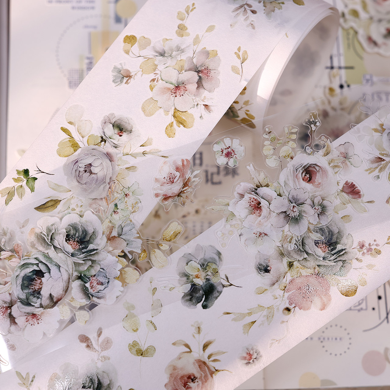XiaoBaiJia Studio Vintage Soft - đánh giá và giá Floral Tape Green