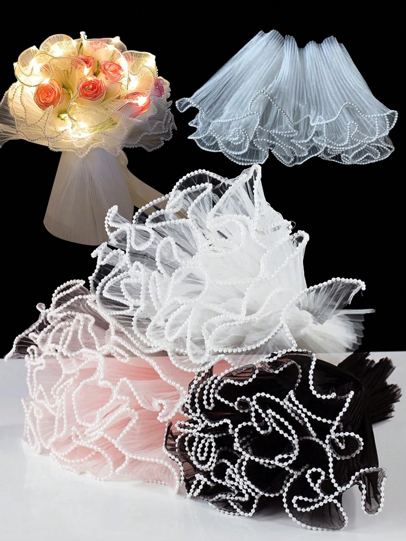 4Yards Faux Pearl Edge Flower  - đánh giá và giá Anda Florist Supply