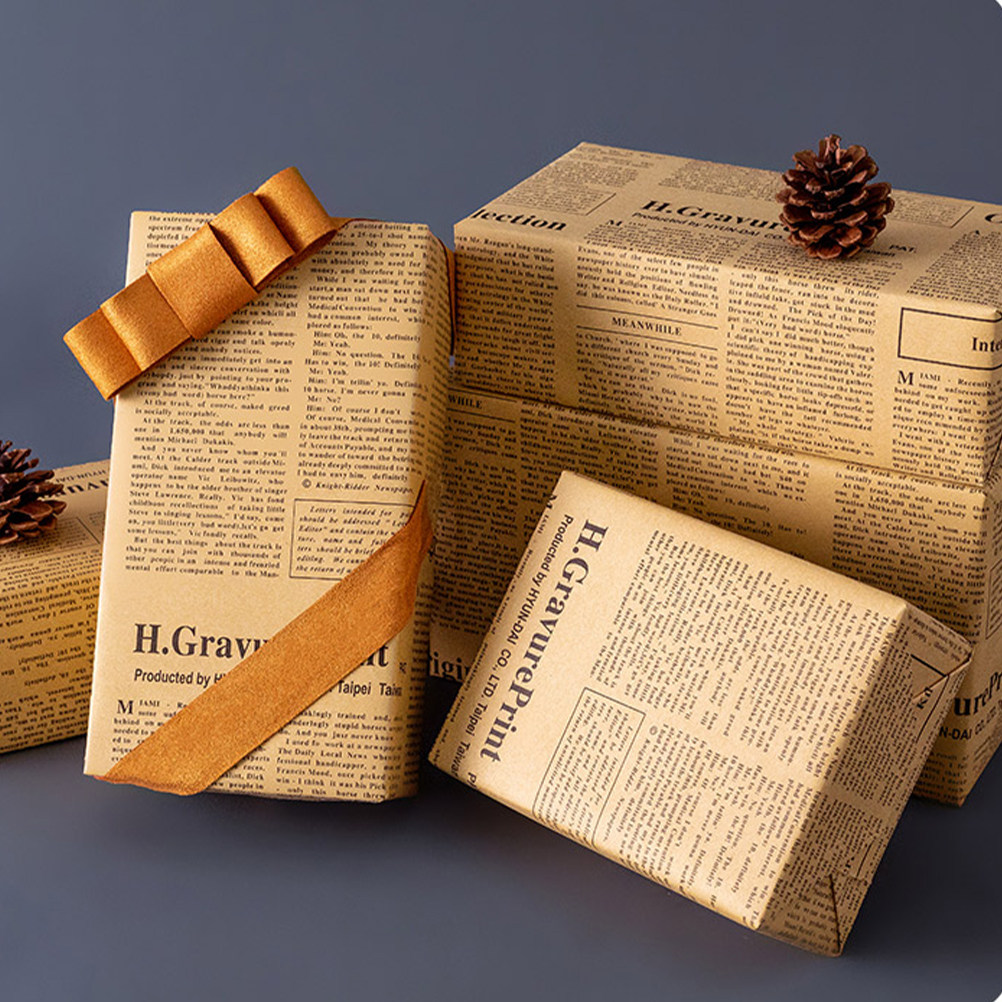 20Sheets Old Newspaper Style K - đánh giá và giá Flower Wrap Kraft