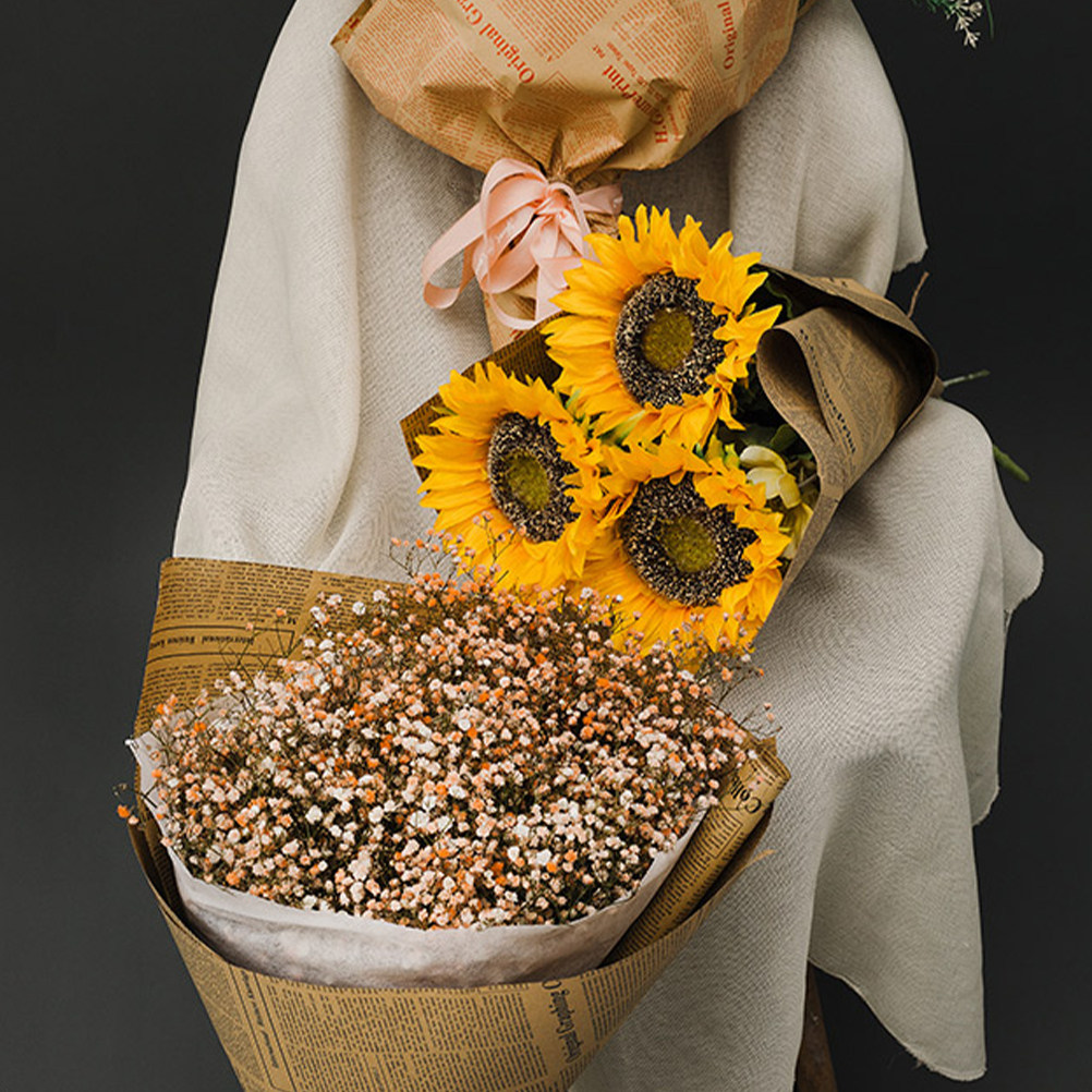 20Sheets Old Newspaper Style K - đánh giá và giá Flower Wrap Kraft