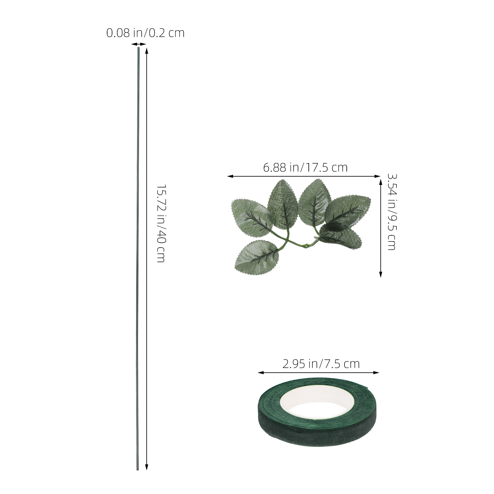 20Pcs Floral Arrangement Kit D - đánh giá và giá Floral Tape Green
